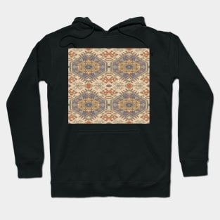 Turkish Kilim Textured Pattern Hoodie